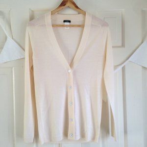 J CREW Michelle Merino Wool V Neck Cardigan, XS